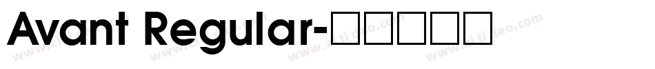 Avant Regular字体转换